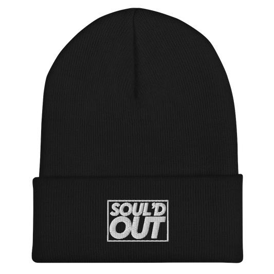 Black Logo Cuffed Beanie