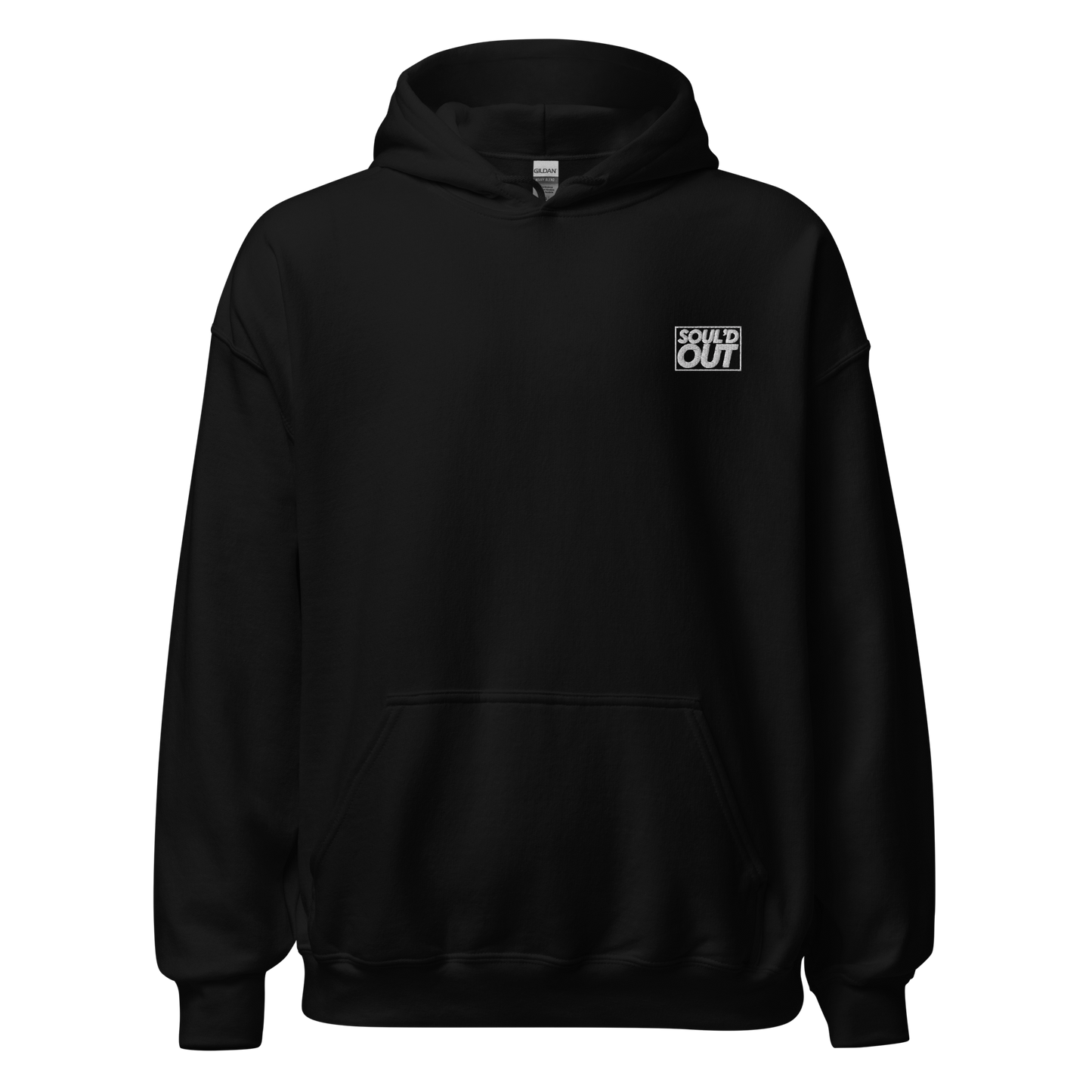 Black Embrodery Logo Hoodie