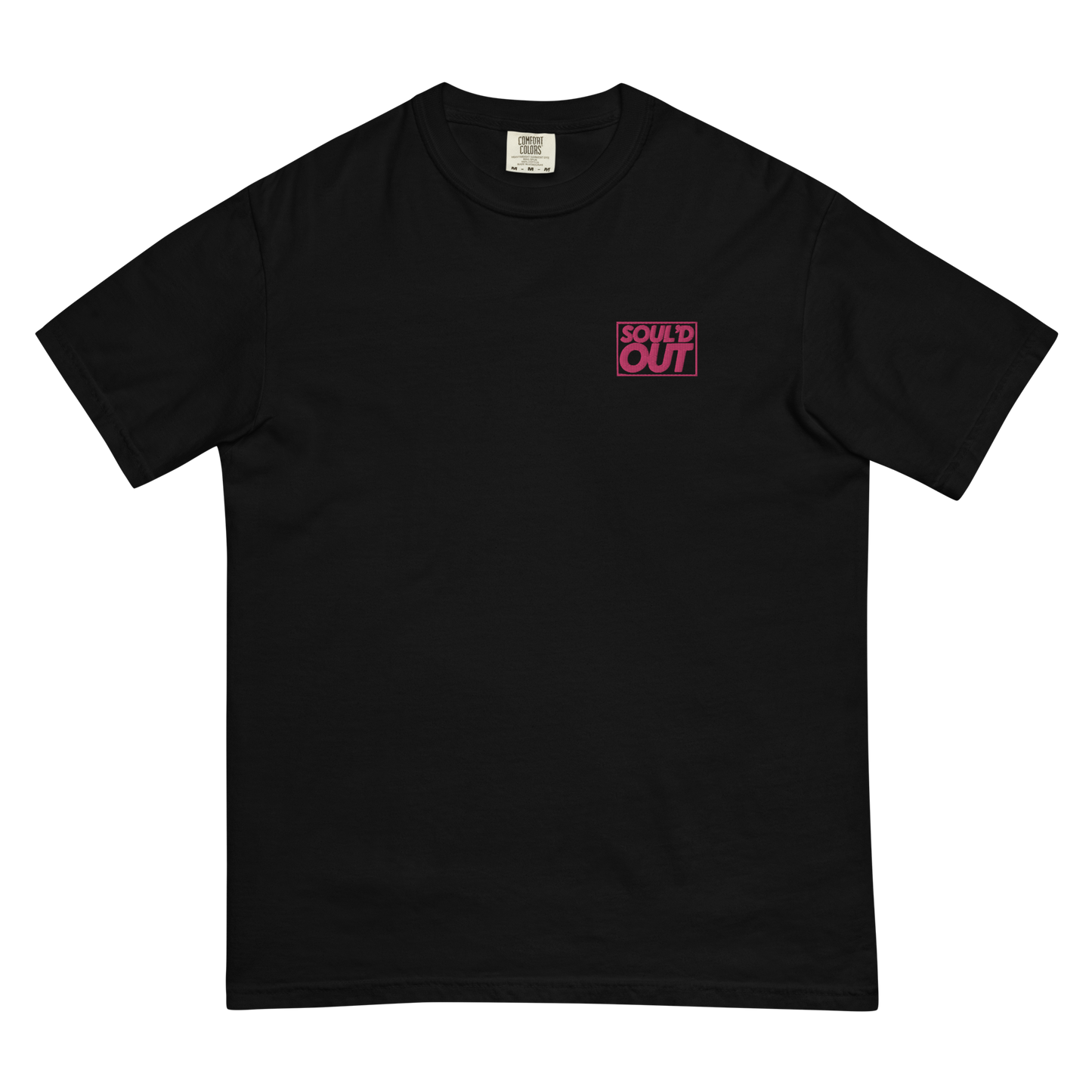 Black Soul'D Out Embroidery Tee